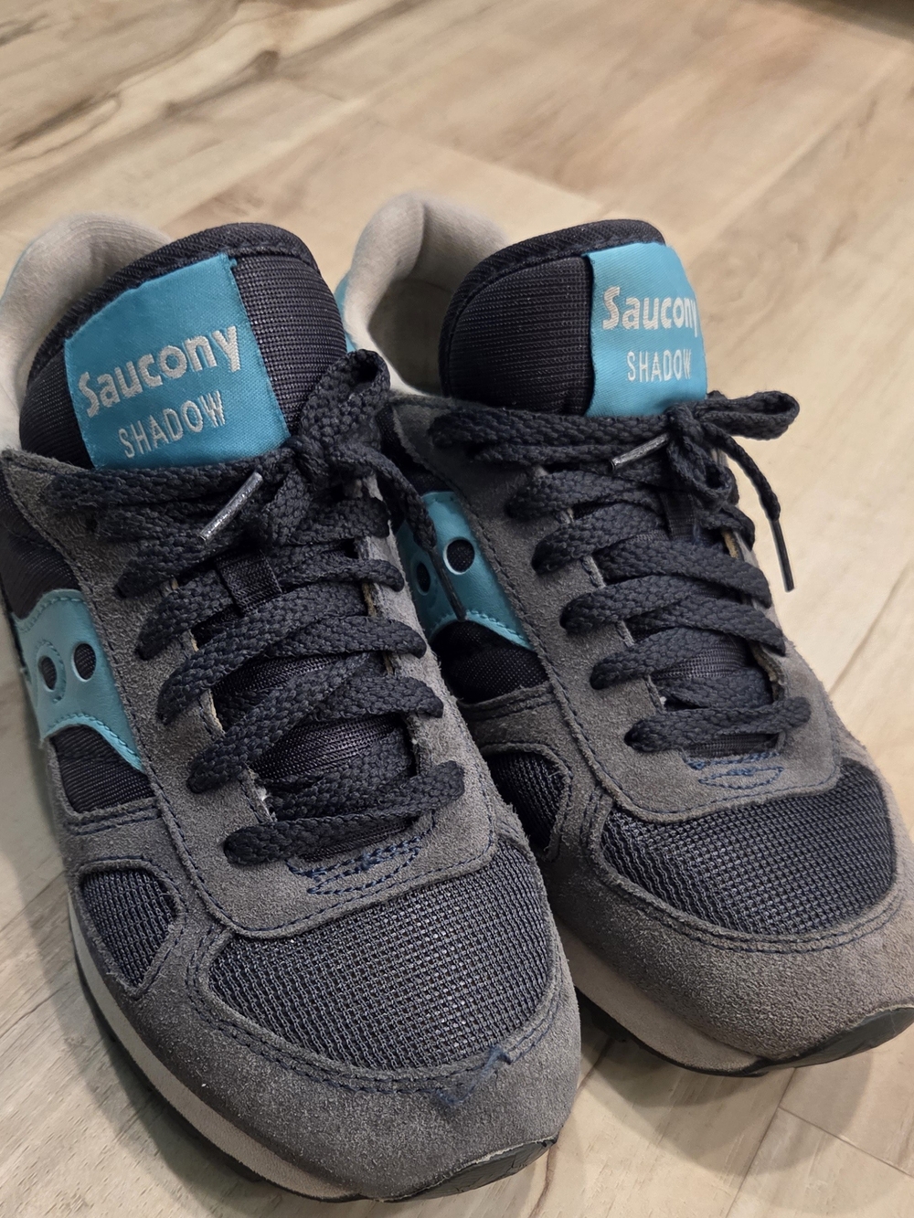 Saucony Shadow Retro Gray & Teal Sneakers